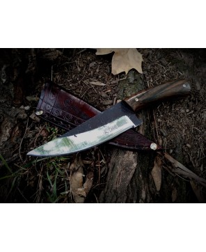 Premium Hunting Knife – Handmade Carbon Steel with Leather Sheath