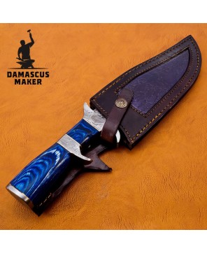 Custom Handmade Damascus Steel Bowie Knife - Exceptional Craftsmanship