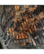 Heavy Duty Forged Skewers – Handcrafted Set of 4 for Outdoor Cooking