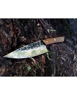 Mount Hunting Knife – 1095 Carbon Steel with Leather Sheath