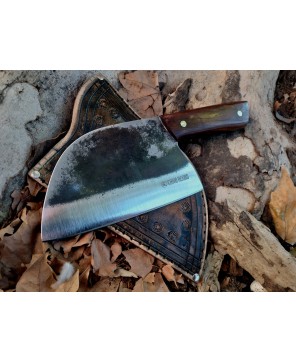 Hostile Serbian Cleaver – 1095 Carbon Steel Butcher Knife