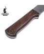 Handmade Damascus Bushcraft Knife with Chestnut Wood Handle