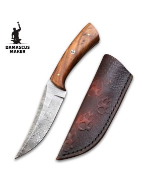 Damascus Maker® Custom Damascus Steel Bushcraft Knife