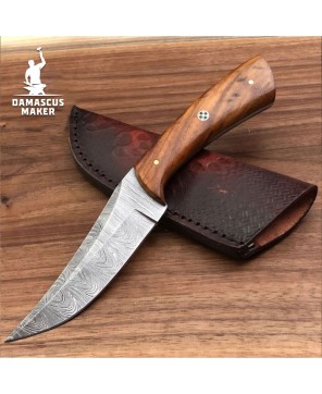 Damascus Maker® Custom Damascus Steel Bushcraft Knife