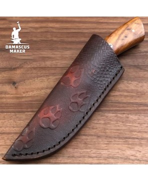 Damascus Maker® Custom Damascus Steel Bushcraft Knife