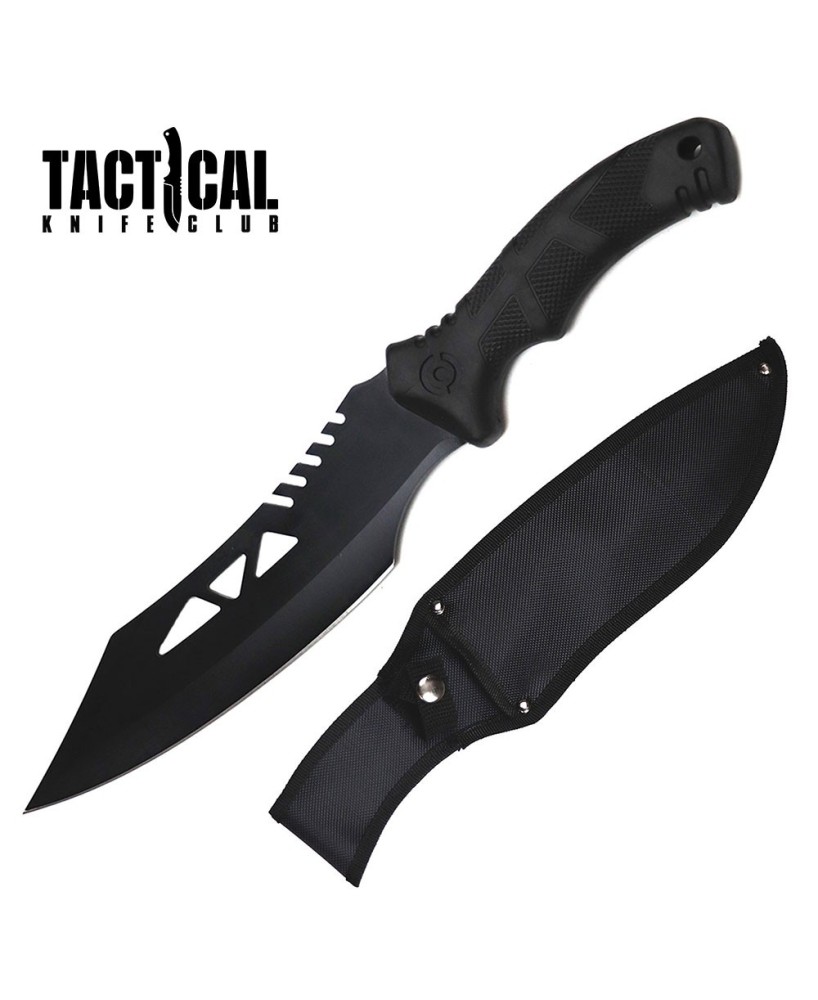 Tactical Fixed Blade Hunting Bowie Machete Knife 15" Outdoor Tool