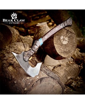 Handmade Forged Bushcraft Camping Axe | Durable High Carbon Steel