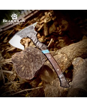 Handmade Forged Bushcraft Camping Axe | Durable High Carbon Steel