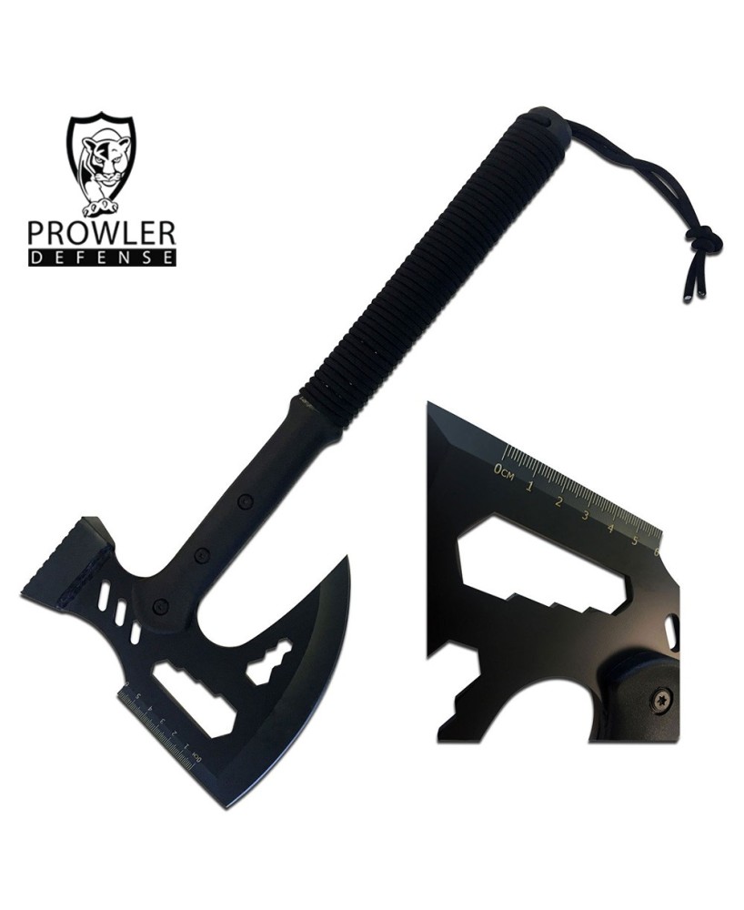 Heavy Duty Black Blade Single-Handed Axe for Outdoor Use