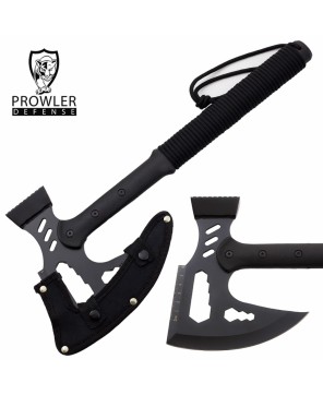 Heavy Duty Black Blade Single-Handed Axe for Outdoor Use