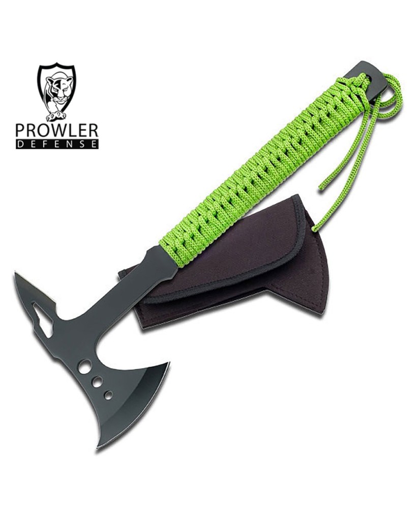 Survival-Tomahawk Throwing Axe with Cord Wrapped Handle - Outdoor Tool