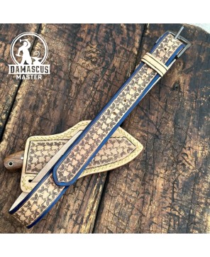 Desert Moon Damascus Skinner Knife – Precision & Elegance Combined