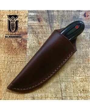 Custom Leather Knife Sheath – Handmade for Fixed-Blade Knives