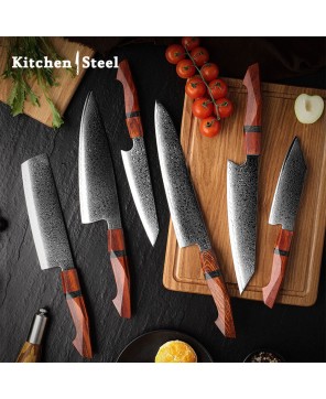 Infinity Japanese Pro Chef Knife Set – Damascus Steel & Sandalwood