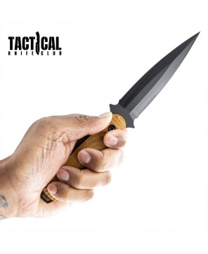 Pin-Up Specter Tactical Dagger – M4 Steel & Tattoo Art Design