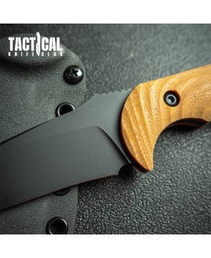 Pin-Up Mullet Fixed Blade Tactical Knife – M4 Steel & Micarta Handle