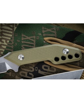 JRW Knives Traitor Fixed Blade | OD Green G10 & Wharncliffe Blade