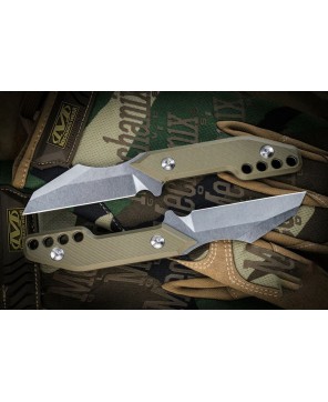 JRW Knives Traitor Fixed Blade | OD Green G10 & Wharncliffe Blade