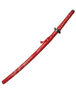 Red Dragon Imperial Samurai Sword Set with Display Stand