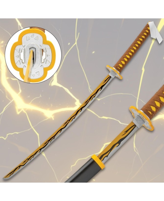Thunder Flash Anime Sword – Carbon Steel Blade & Scabbard