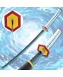 Water Fury Sword with Scabbard – Carbon Steel Blade