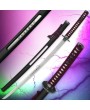 Purple Samurai Warrior Sword – Open Scabbard & Engraved Blade