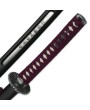 Purple Samurai Warrior Sword – Open Scabbard & Engraved Blade