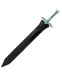 Anime Dark Night Sword – Carbon Steel Fantasy Blade with Scabbard