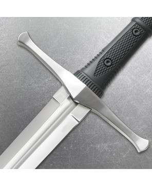 Tactical Broadsword – High Carbon Steel, Full-Tang, Wooden Scabbard