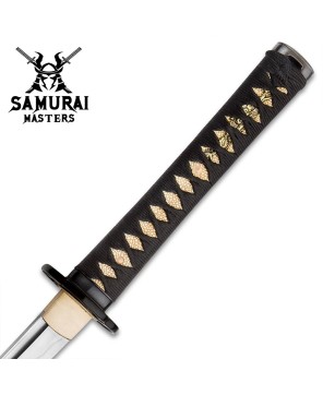 Hand-Forged Wakizashi - Clay Tempered Blade & Lacquered Saya