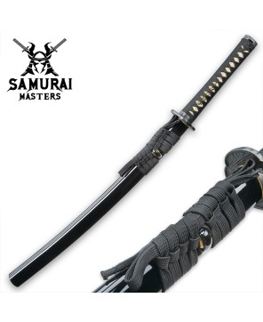 Hand-Forged Wakizashi - Clay Tempered Blade & Lacquered Saya