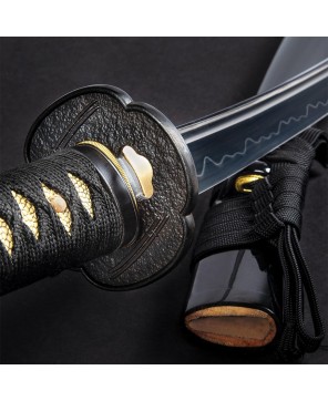 Hand-Forged Wakizashi - Clay Tempered Blade & Lacquered Saya