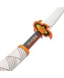 Flame-Inspired Katana with Carbon Steel Blade & Scabbard