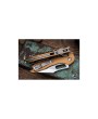 Microtech Stitch Ram-LOK Manual Knife Tan Aluminum – 3.75” Serrated