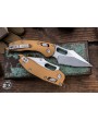 Microtech Stitch Ram-LOK Manual Knife Tan Aluminum – 3.75” Serrated
