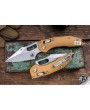 Microtech Stitch Ram-LOK Manual Knife Tan Aluminum – 3.75” Serrated