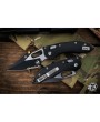 Microtech Stitch Ram-Lok – Black Serrated Blade & Fluted Handle