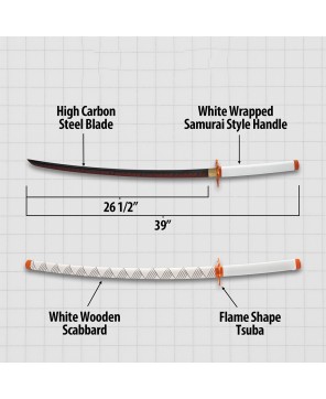 Demon Slayer Katana – Carbon Steel Anime Sword for Collectors