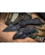 Microtech Stitch Automatic – Black Apocalyptic M390 Blade