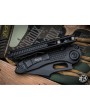 Microtech Stitch Automatic – Black Apocalyptic M390 Blade