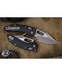 Microtech Stitch Ram-Lok Manual Folder – 3.75" AP Stonewash Serrated