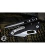 Microtech Stitch Automatic Knife – 3.75" Stonewash Serrated Blade