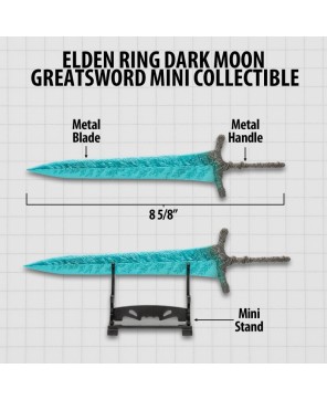 Elden Ring Dark Moon Greatsword Mini Collectible – Display Stand