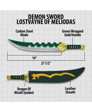 Demon Sword Lostvayne – Anime-Inspired Carbon Steel Blade