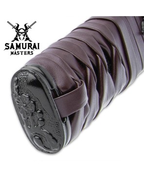 Kraken Wakizashi – Leather-Wrapped Handle & Custom Scabbard