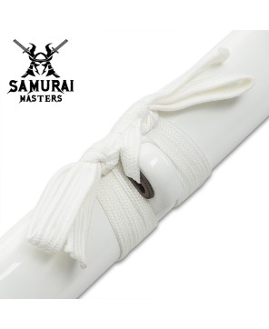 White Knight Black Damascus Sword – Hand-Forged Elegance