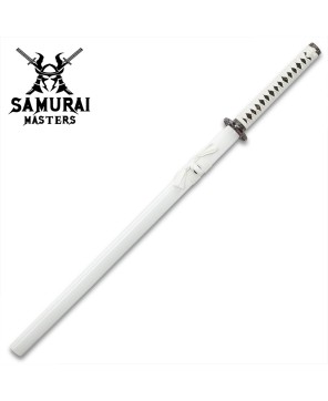 White Knight Black Damascus Sword – Hand-Forged Elegance