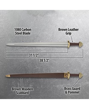 Viking Sword – Carbon Steel Blade, Historic Design