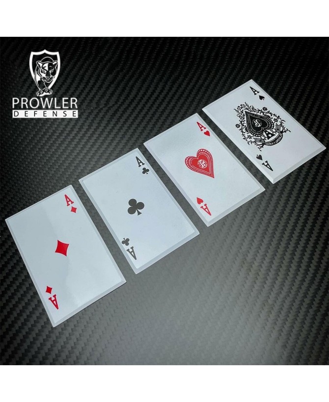 4-Piece Throwing Card Set – Four Aces Stainless Steel Knives