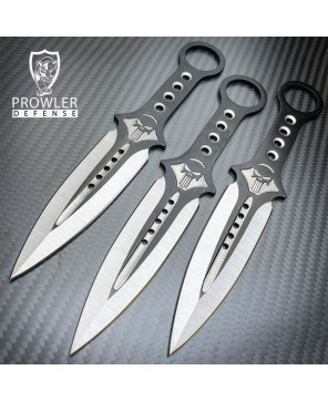 Tactical Skull Kunai Throwing Knife Set – 3-Piece Precision Set
